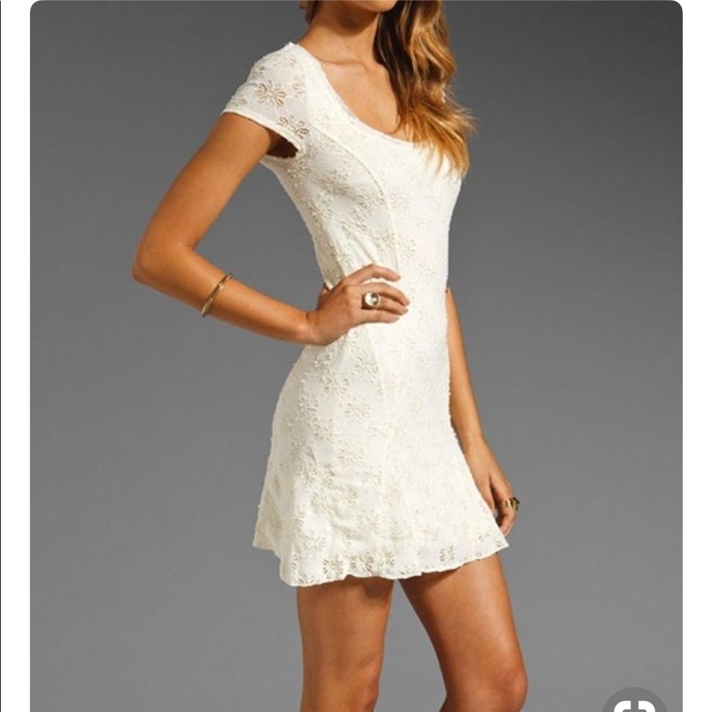 Free People daisy godet ivory size small petite - Picture 3 of 8
